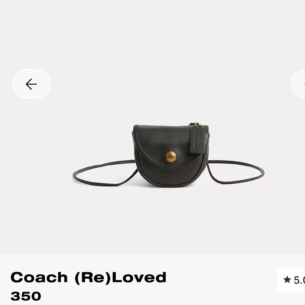 Vintage Coach mini Belt Bag/ Crossbody with Detachable Strap - Picture 11 of 11